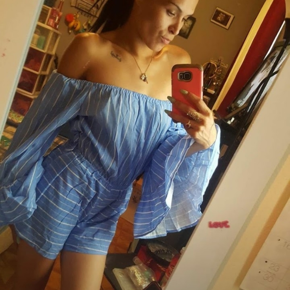 Off Shoulder Romper